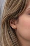 Heliophilia Silver NRZ999568 Pendientes de Plata de Ley 925 con Baño de Oro y Circon